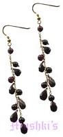 Semi precious silver earring - click here for large view