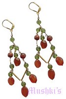 Semi precious silver earring - click here for large view