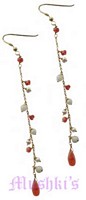 Semi precious silver earring - click here for large view