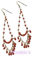 Semi precious silver earring - click here for large view