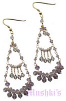 Semi precious silver earring - click here for large view