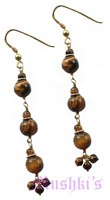 Semi precious silver earring - click here for large view