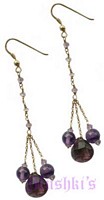 Semi precious silver earring - click here for large view