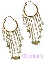 Semi precious silver earring - click here for large view