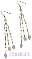 Semi precious silver earring - click here for large view