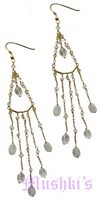 Semi precious silver earring - click here for large view