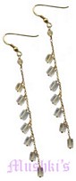 Semi precious silver earring - click here for large view