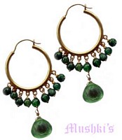 Semi precious silver earring - click here for large view