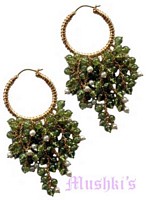 Semi precious silver earring - click here for large view