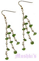 Semi precious silver earring - click here for large view