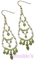 Semi precious silver earring - click here for large view