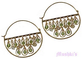 Semi precious silver earring - click here for large view
