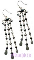 Semi precious silver earring - click here for large view
