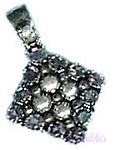 Gemstone silver pendant - click here for large view