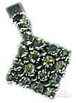 Gemstone silver pendant - click here for large view
