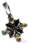 Gemstone silver pendant - click here for large view
