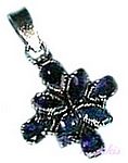 Gemstone silver pendant - click here for large view
