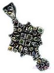 Gemstone silver pendant - click here for large view