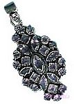 Gemstone silver pendant - click here for large view