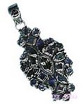 Gemstone silver pendant - click here for large view