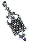 Gemstone silver pendant - click here for large view