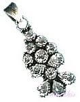 Gemstone silver pendant - click here for large view