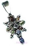 Gemstone silver pendant - click here for large view