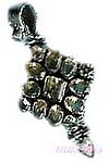 Gemstone silver pendant - click here for large view