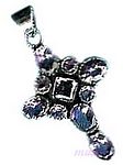 Gemstone silver pendant - click here for large view