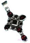 Gemstone silver pendant - click here for large view