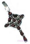 Gemstone silver pendant - click here for large view