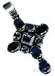 Gemstone silver pendant - click here for large view