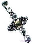 Gemstone silver pendant - click here for large view