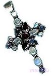 Gemstone silver pendant - click here for large view