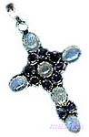 Gemstone silver pendant - click here for large view