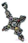 Gemstone silver pendant - click here for large view