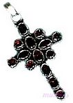 Gemstone silver pendant - click here for large view