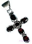 Gemstone silver pendant - click here for large view