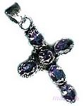 Gemstone silver pendant - click here for large view