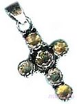 Gemstone silver pendant - click here for large view