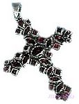 Gemstone silver pendant - click here for large view