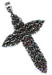 Gemstone silver pendant - click here for large view