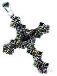 Gemstone silver pendant - click here for large view