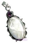 Gemstone silver pendant - click here for large view
