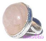 Gemstone silver finger ring - click here for large view
