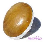 Gemstone silver finger ring - click here for large view