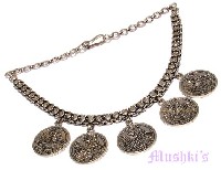 Indian ethnic tribal necklace - click here for large view