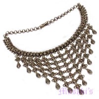 Indian ethnic tribal necklace - click here for large view
