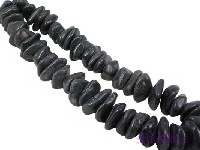 Irregular Disc black agates - click here for large view