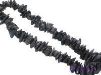 Uncut chips black agate - click here for large view